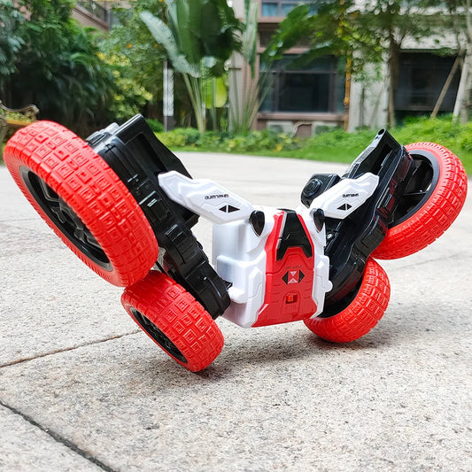 HKM-690643 4WD 2.4GHz Radio Control Stunt Car with 360 Degree Spins and Flips, Double-Sided High Speed, Off-Road Drift Vehicle