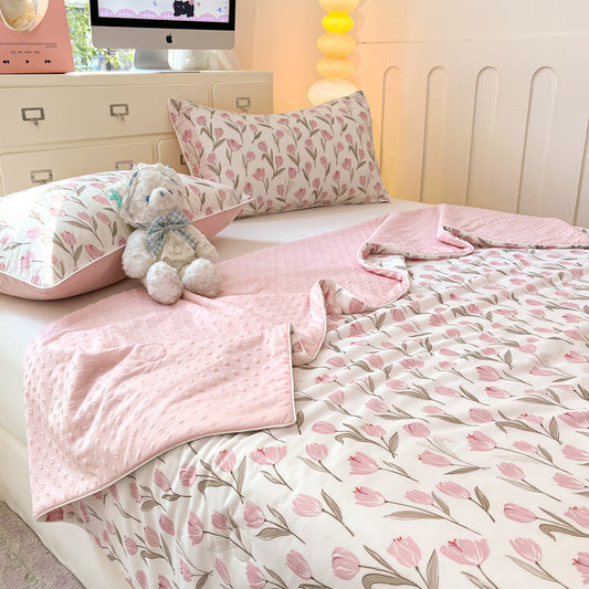 HKM-694675 Cool Fiber Doudou Quilt - Modern Simplicity Design, Multiple Sizes for Every Bed