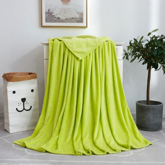 HKM-712787 Cozy Coral Fleece Yoga Blanket in Soft Flannel Material