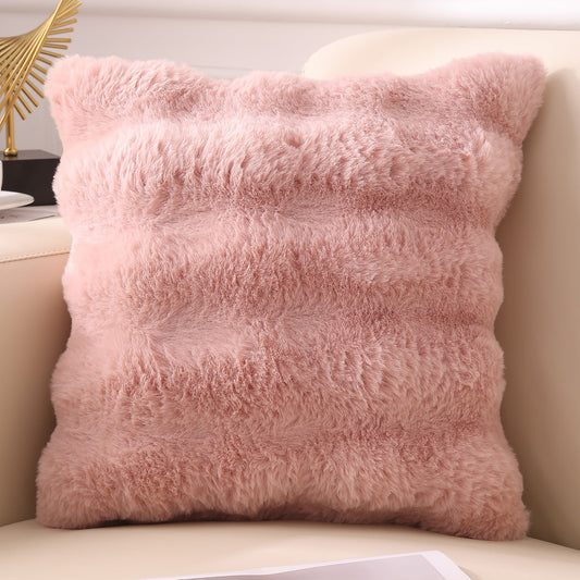 HKM-727251 Nordic Geometric Plush Pillowcase - Soft and Stylish Design