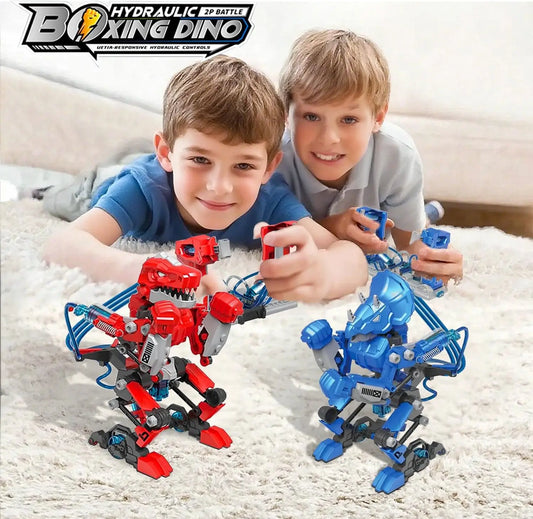 HKM-732691 Hydraulic-Powered Battle Robots Building Kit - 348 Pieces STEM Toy for Ages 5 and Up