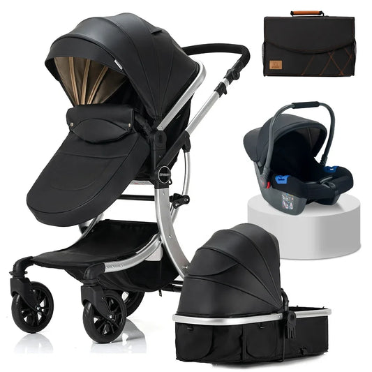 KTX-743443 4-in-1 Luxury Baby Stroller with Versatile Features for Comfort and Convenience
