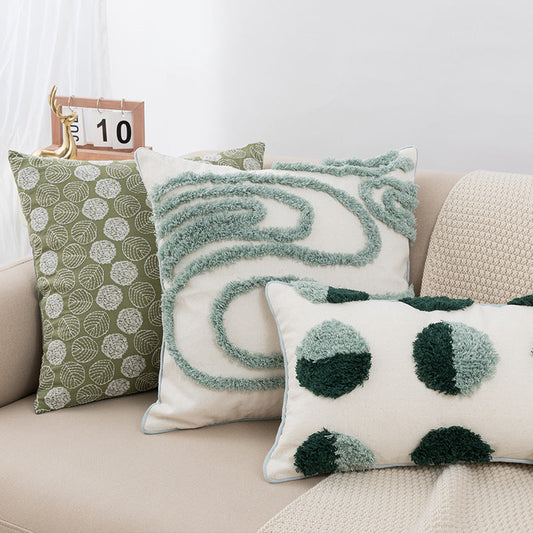 HKM-744531 Embroidered Nordic Style Pillowcase for Modern Home Decor and Sofa Accents