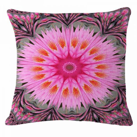 HKM-748691 Mandala Printed Velvet Cushion Cover for Cozy Home Décor