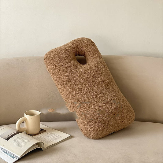 HKM-752467 Decorative Teddy Fleece Wool Roll Pillow for Sofa in Various Colors and Sizes
