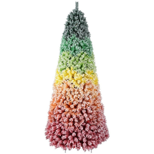HKM-753747 Colorful Rainbow Artificial Christmas Tree - 6FT & 7.5FT with PVC Branch Tips