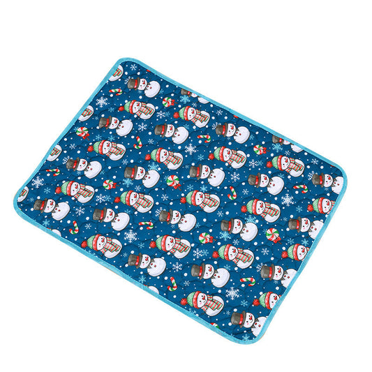 HKM-754579 Christmas-Themed Absorbent Urine Pads for Dogs - Non-Slip & Quick-Drying Options in Multiple Sizes