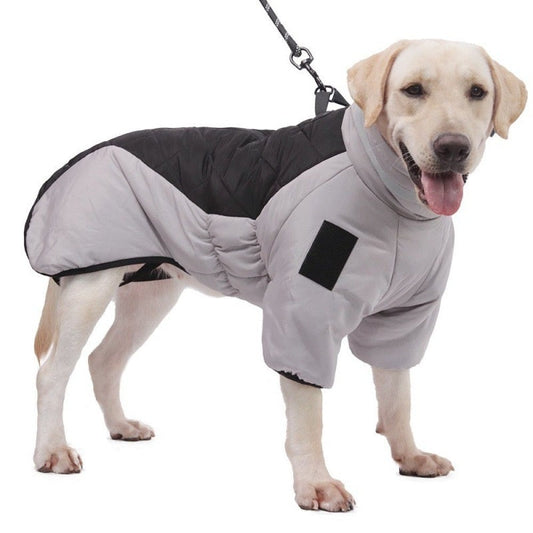 HKM-756435 Warm Waterproof Dog Vest for Medium to Large Dogs, Thickened Cotton Coat in Multiple Colors