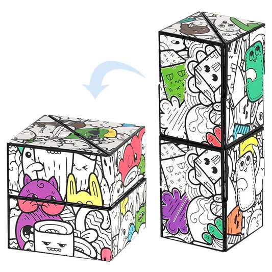 HKM-756499 Infinity Shape Shifting Magic Cube Puzzle Toy for All Ages