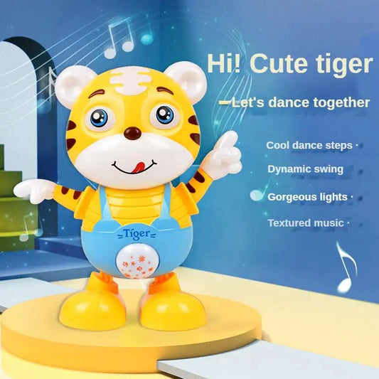 HKM-756755 Dancing Cartoon Tiger Rabbit Toy with Lights and Music for Interactive Learning