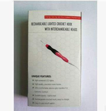 HKM-756755 Illuminated Interchangeable Crochet Hooks for Enhanced Crafting Experience