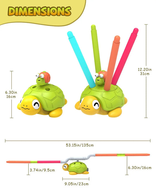 HKM-761171 3-in-1 Plastic Turtle Water Sprinkler for Kids - Splash Water Toys for Summer Fun