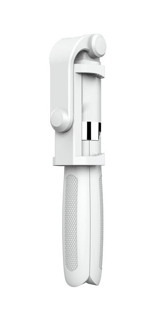 HKM-763731 Bluetooth-Compatible Self-Portrait Tripod for iPhone - Adjustable with Remote Control - Available in White, Red, Blue, Black