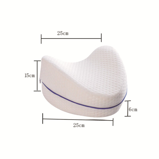 HKM-763795 Memory Foam Heart-Shaped Leg Pillow for Comfort and Support, 25x25x15cm, Blue