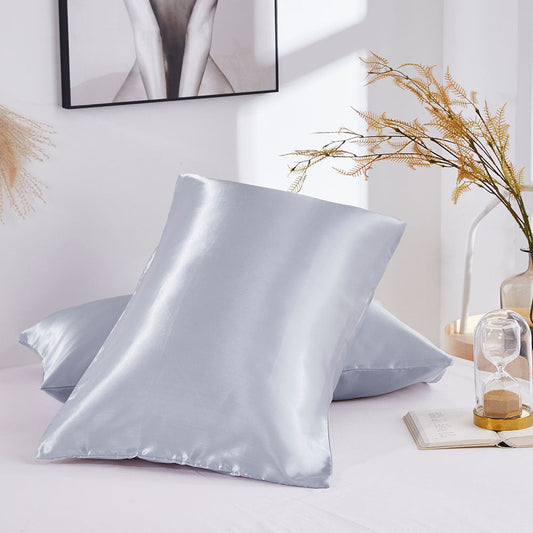 HKM-764115 Silk Double Pillowcase Set - Artificial Silk, Various Sizes Available