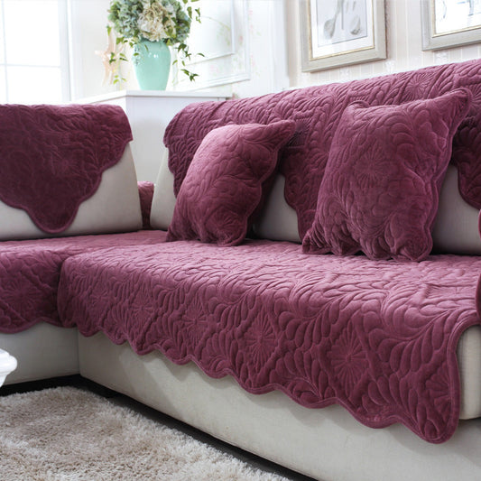HKM-766035 Plush Non-Slip Sofa Cushion for Living Room and Outdoor Use - 100% Polyester Fiber
