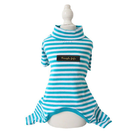 HKM-774547 Colorful Cotton Striped Pet Leggings in Multiple Sizes and Shades