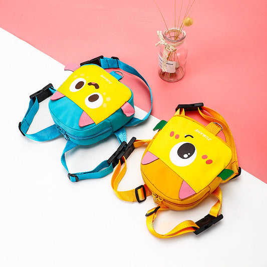 HKM-776531 Four Seasons Cartoon Pet Backpack - Durable Oxford Material - 14" x 6" x 16" - Available in Blue and Orange