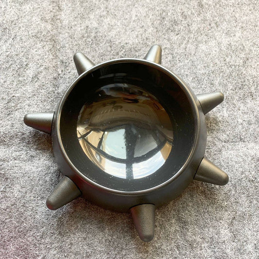 HKM-779987 Stylish Large Pet Oblique Rivet Food Bowl - 500ML Capacity in Multiple Color Options