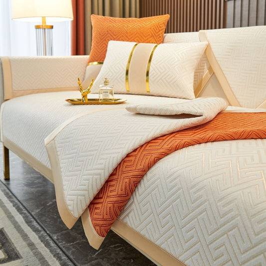 HKM-781843 Nordic Style Chenille Sofa Cushion with Geometric Pattern in Multiple Sizes and Colors