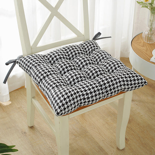 HKM-785555 Zebra Pattern Strapped Chair Cushion - Fashionable Design Available in Multiple Sizes