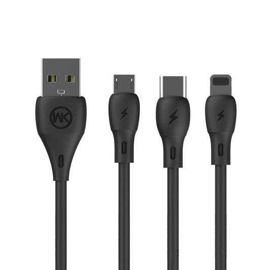 HKM-786771 1 Meter Fast Charging USB Cable with Single Connector for Universal Devices
