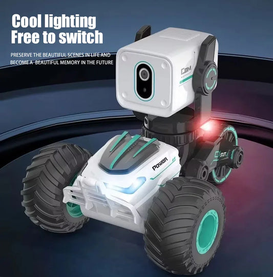 HKM-787795 High Definition Video Remote Control Stunt Car with Real-Time Transmission and LED Lights