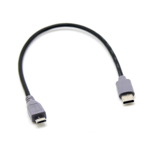 HKM-801427 Type-C to Micro USB OTG Data Cable for Android Phones - Length Options: 0.25M, 0.5M, 1M