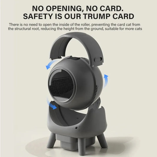KTX-807251 Intelligent Self-Cleaning Cat Litter Box with Open-Top Design, 50L Capacity and Smart App Connectivity