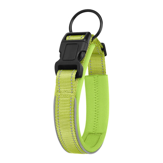 HKM-815891 Reflective Polyester Dog Collar in Various Colors and Sizes
