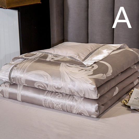 HKM-816531 Light Luxury Embroidered Cotton Summer Quilt - Multiple Sizes Available