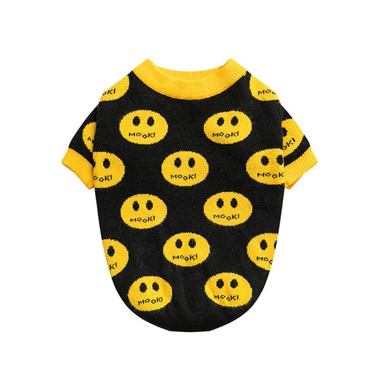 HKM-819411 Casual Wool Smile Sweater for Pets - Available in Multiple Sizes and Colors