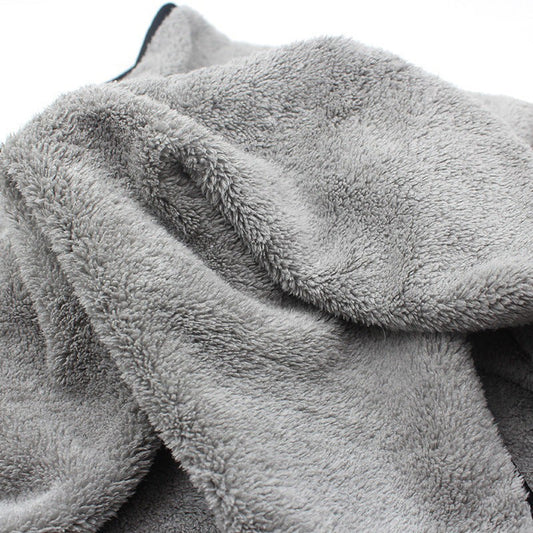 HKM-821715 Coral Velvet Car Wash Towel - Non-Shedding Pure Cotton, Multiple Sizes Available