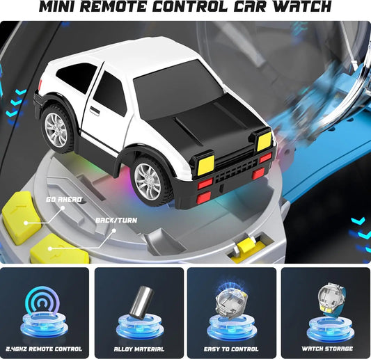 HKM-826899 Mini Electric Remote Control Car Watch for Kids - Perfect Parent-Child Racing Toy
