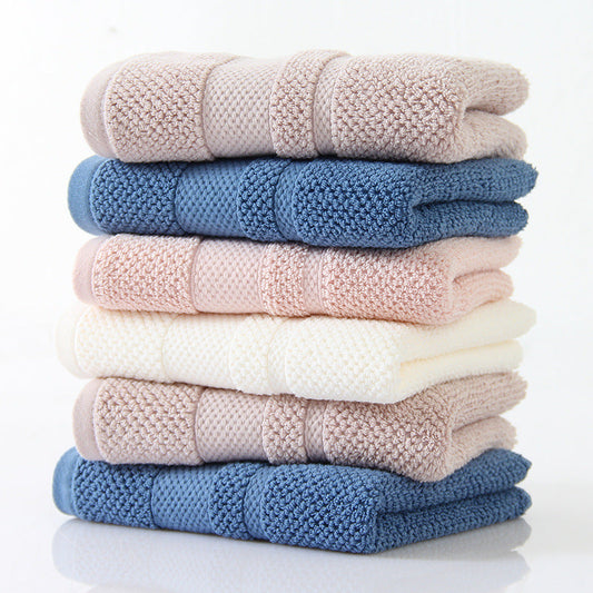 HKM-830931 Thick Cotton Embroidered Towel - 35x75 cm, Soft and Highly Absorbent, Available in Multiple Colors