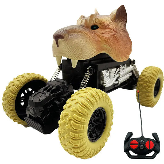 HKM-836371 Remote Control Dinosaur Truck Toy - Electric Climbing Stunt Car for Kids - Ages 5 and Up
