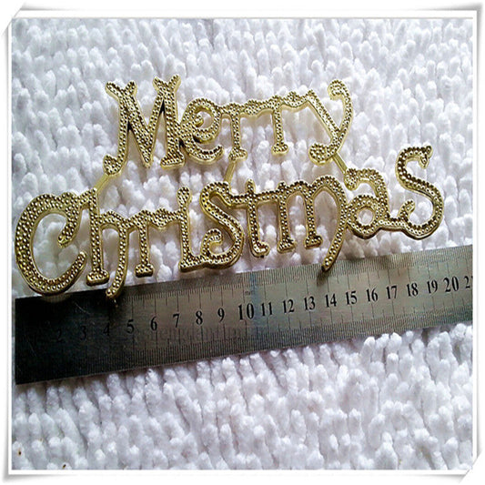 HKM-842323 Gold 40cm Letter Pendant for Christmas Decoration