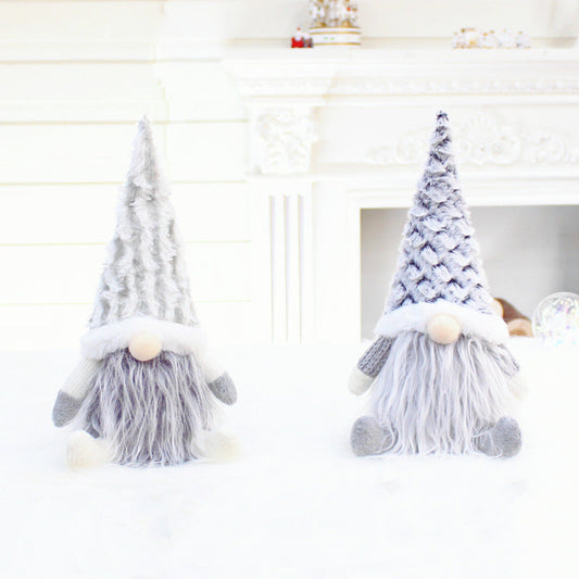 HKM-845779 Faceless Doll Telescopic Pole Christmas Window Decoration in Multiple Colors