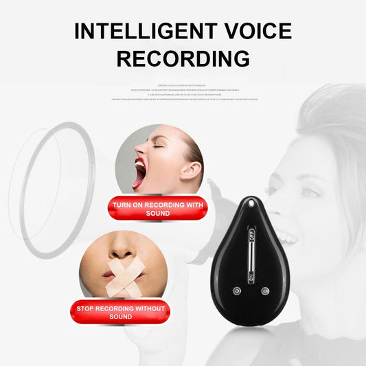 HKM-853651 Mini Hidden Voice Recorder with 8GB Memory and Noise Reduction - Rechargeable Digital Spy Recorder