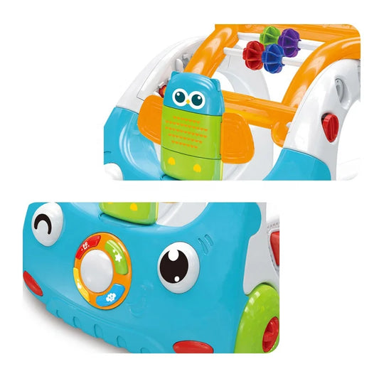 HKM-861779 3 in 1 Baby Walker with Music and Light, Ride-On Toy for Infants and Toddlers, Unisex, Age 0 to 4 Years