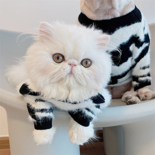 HKM-870611 Cozy Black Mink Sweater for Dogs - Autumn & Winter Fashion