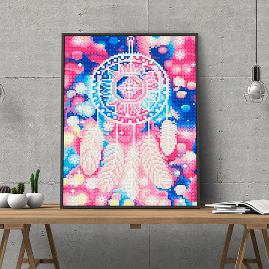 HKM-875475 Luminous Diamond Painting Kit - Rectangular Artwork 30x40cm with Tools and Canvas