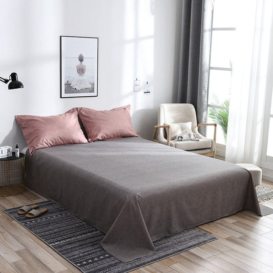 HKM-876307 Korean Cotton Four-Piece Bedding Set for Dormitory and Student Bedrooms
