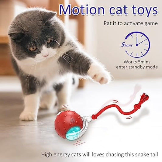 HKM-877075 Interactive Motion-Activated Cat Toy with Chirping Sounds for Exciting Playtime on Carpet