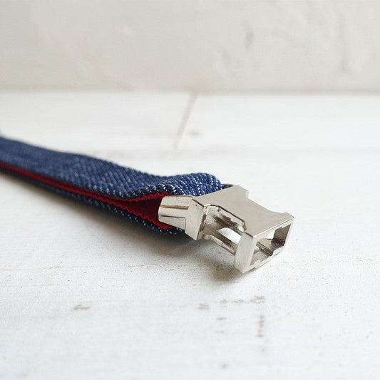 HKM-878803 Durable Adjustable Denim Pet Collar for Cats - Lightweight with Lock Closure