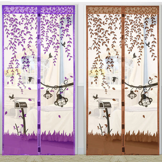 HKM-879635 Self-Absorbent Magnetic Mosquito Curtain - Insect-Proof Screen Door, 90cm x 210cm
