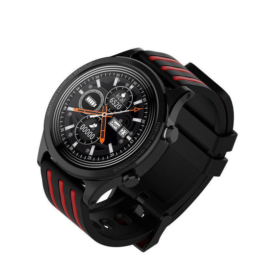 HKM-880595 Full Touch Smart Watch with Heart Rate Monitor, Zinc Alloy Design, Waterproof, USB Interface, Black and Red, Black and White, Black and Gray