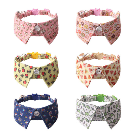 HKM-882387 Colorful Pet Collars with Metal Accessories in Kid-Friendly Designs