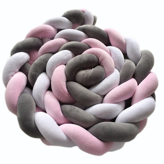 HKM-885011 Knotted Pillow - Multi-Purpose Soft Cushion for Beds, Cribs, and Decorative Use, Modern Plush Design, Various Colors and Sizes Available