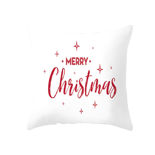 HKM-889043 Modern Christmas Pillow Cover - Polyester, 45x45cm, Multiple Patterns Available